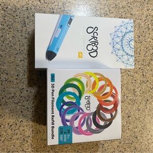 Blue 3D Pen with Filament Refill Bundle